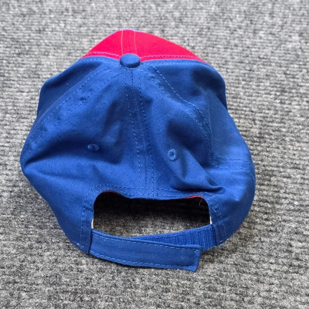 Nintendo Super Mario Graphic Baseball Cap Hat Youth OSFM Adjustable Blue Red